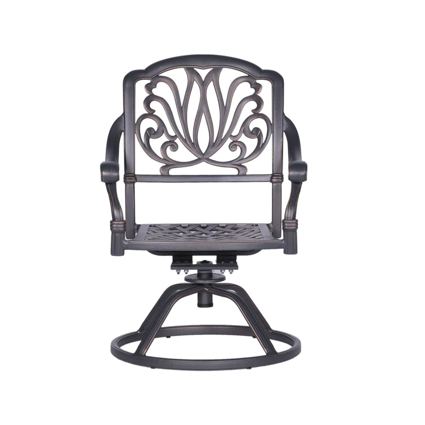 Savanna Patio Outdoor Aluminum Swivel Rocker Chairs (Set of 2) - Desert Sand