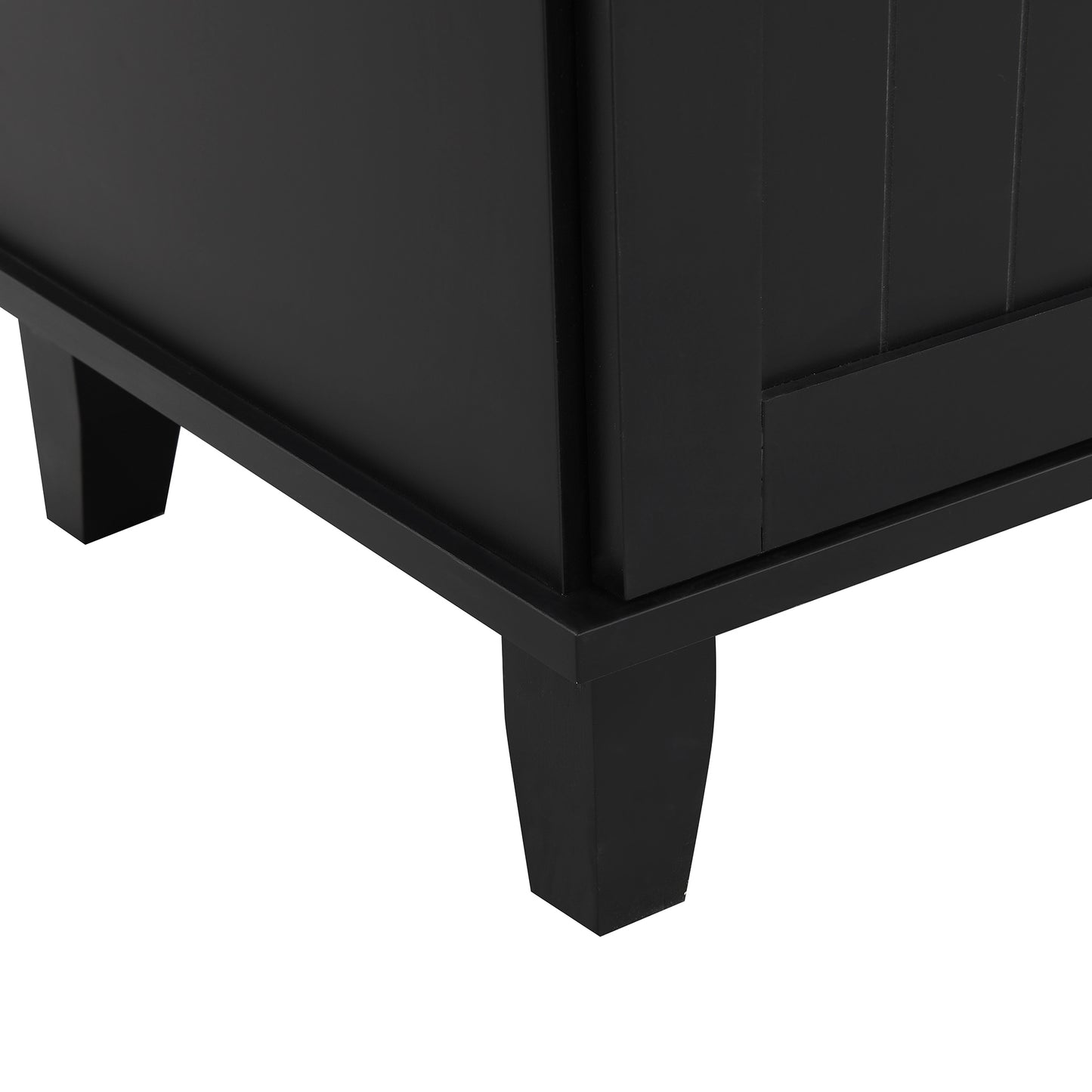 TOPMAX Kitchen Island Set with 2 Seatings - Black