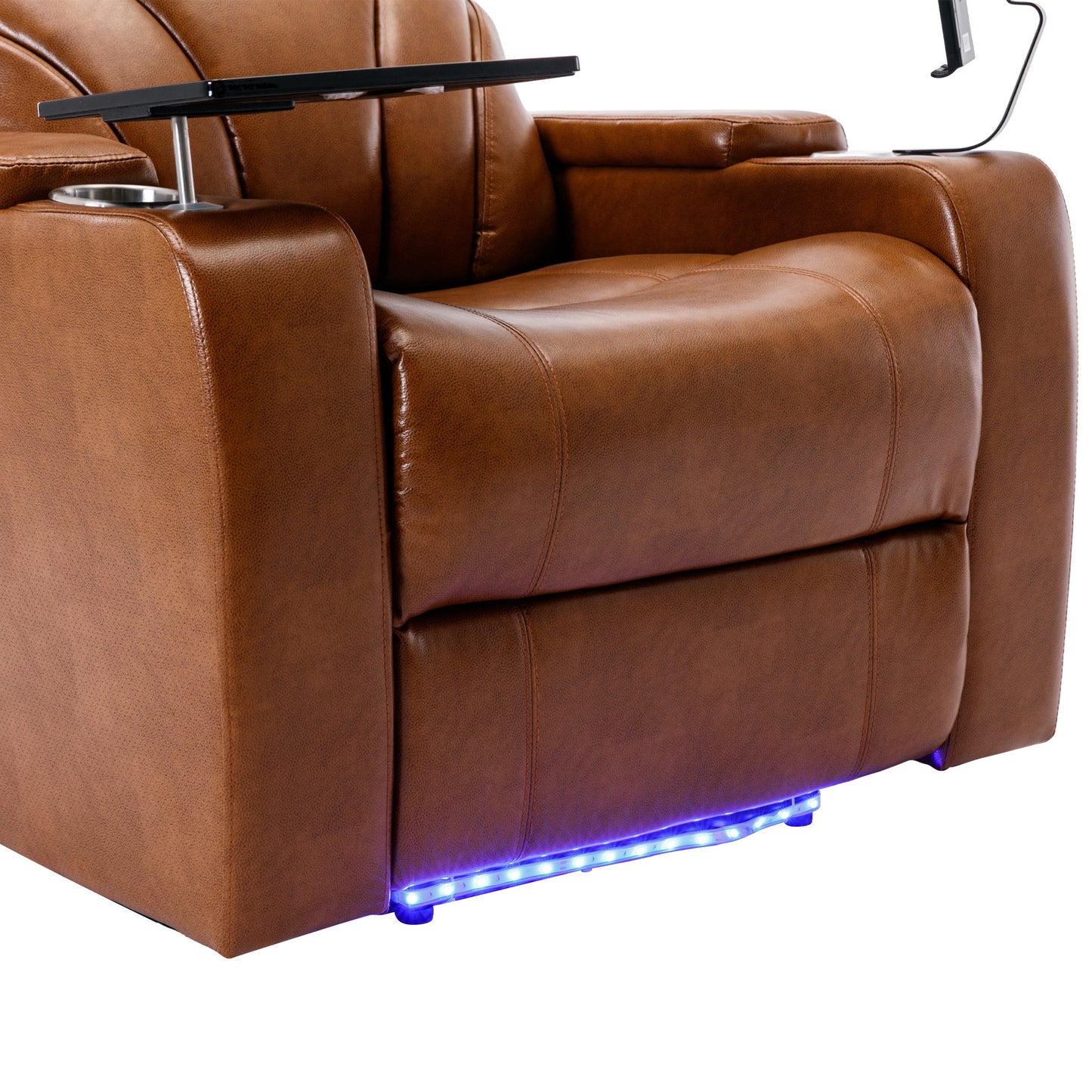 Orbit Power Motion Recliner - Light Brown