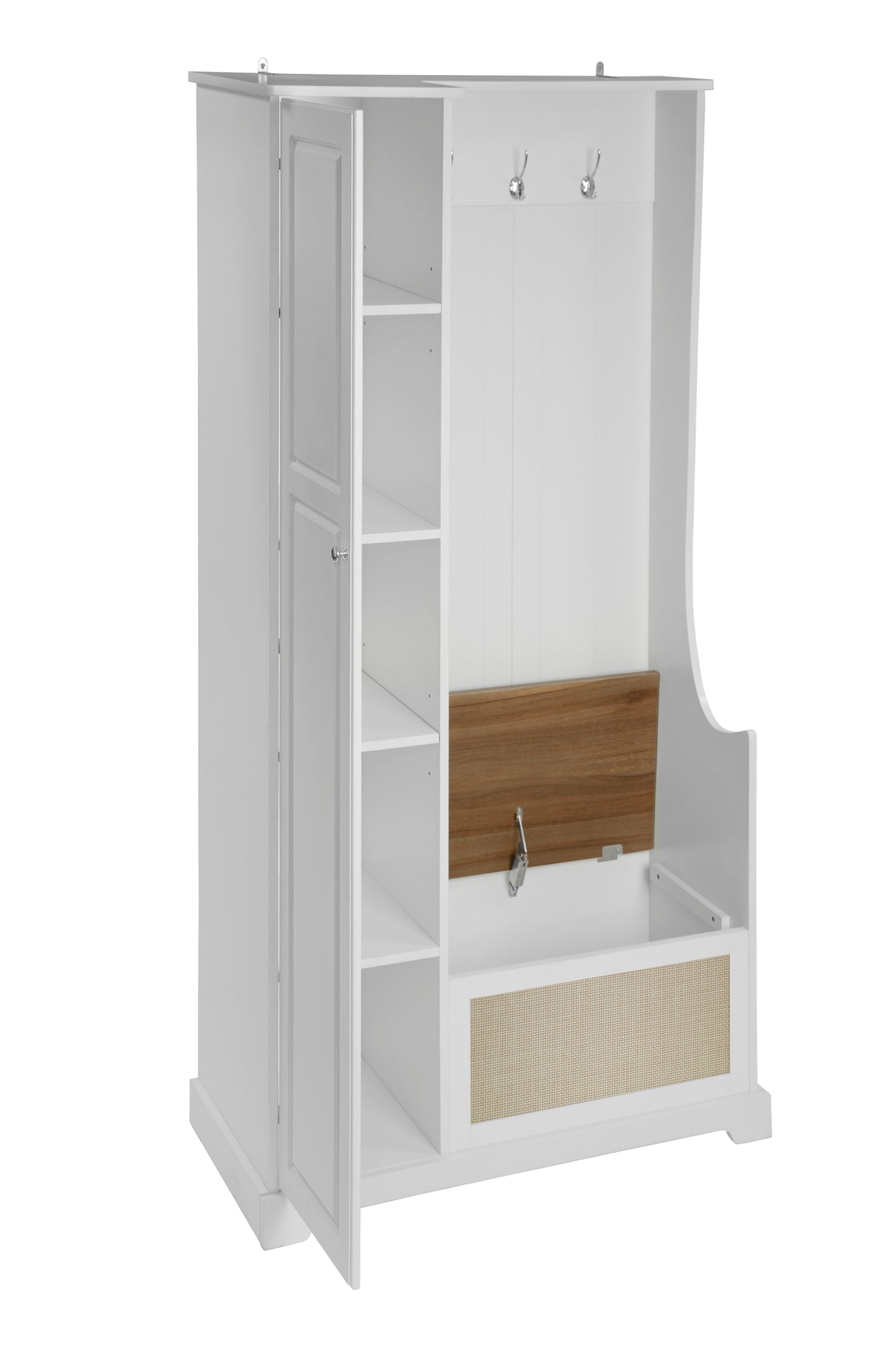 Tero 1 Door Closet - White