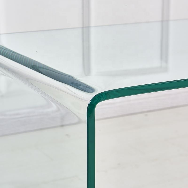 Tempered Clear Glass Side & End Table