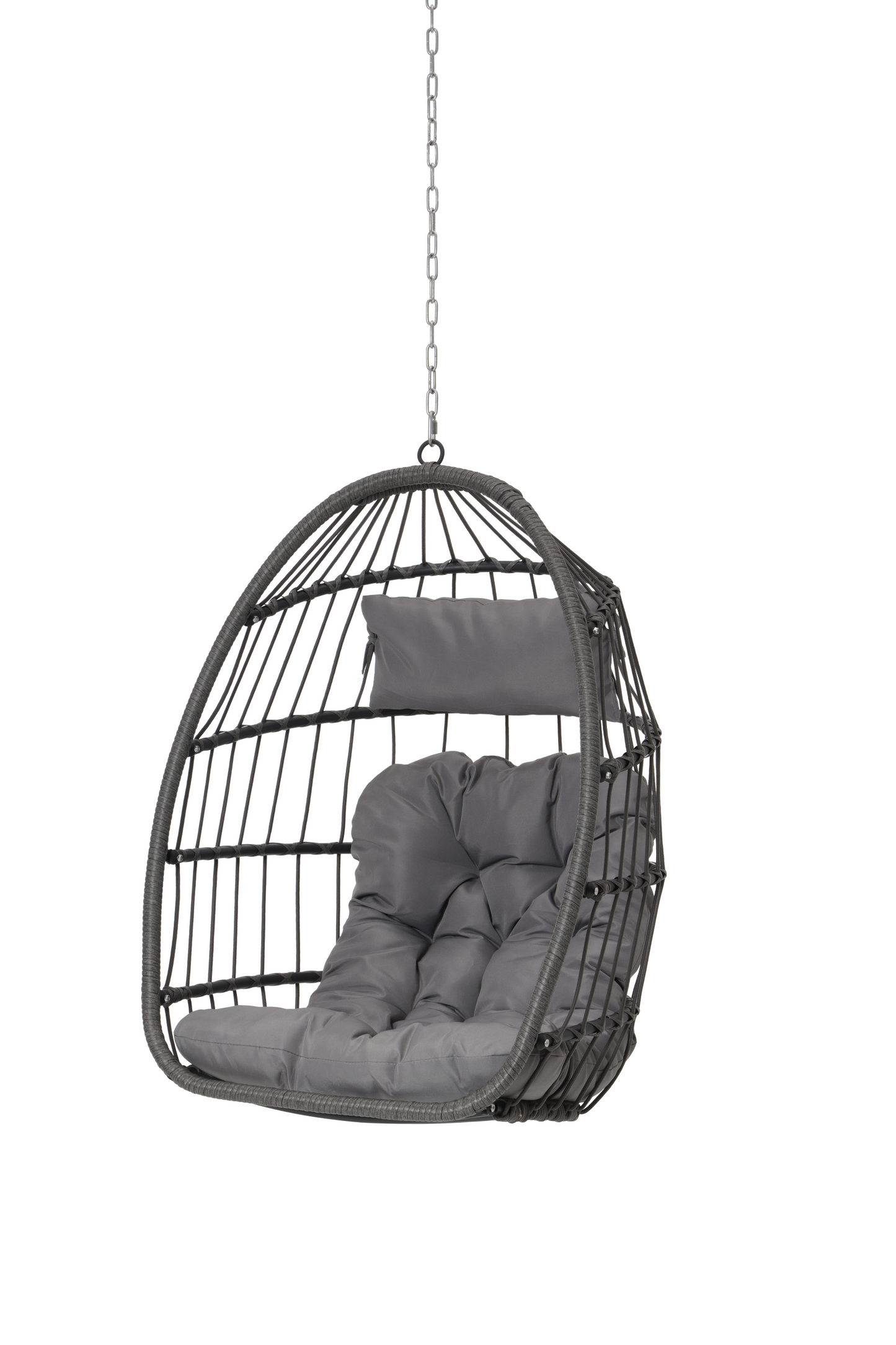 Outdoor Garden Rattan Egg Swing Chair Hanging Chair Wood