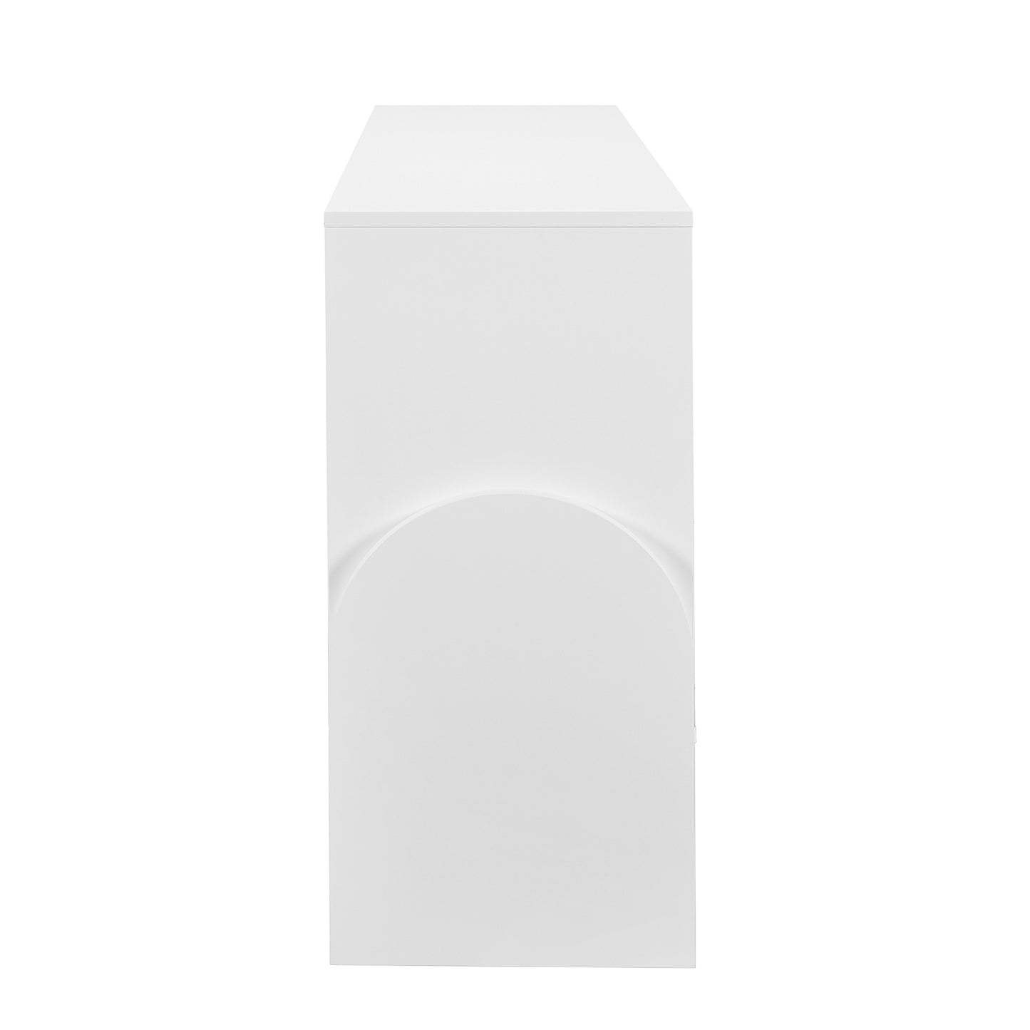 O II Metal Handle Storage Cabinet - White