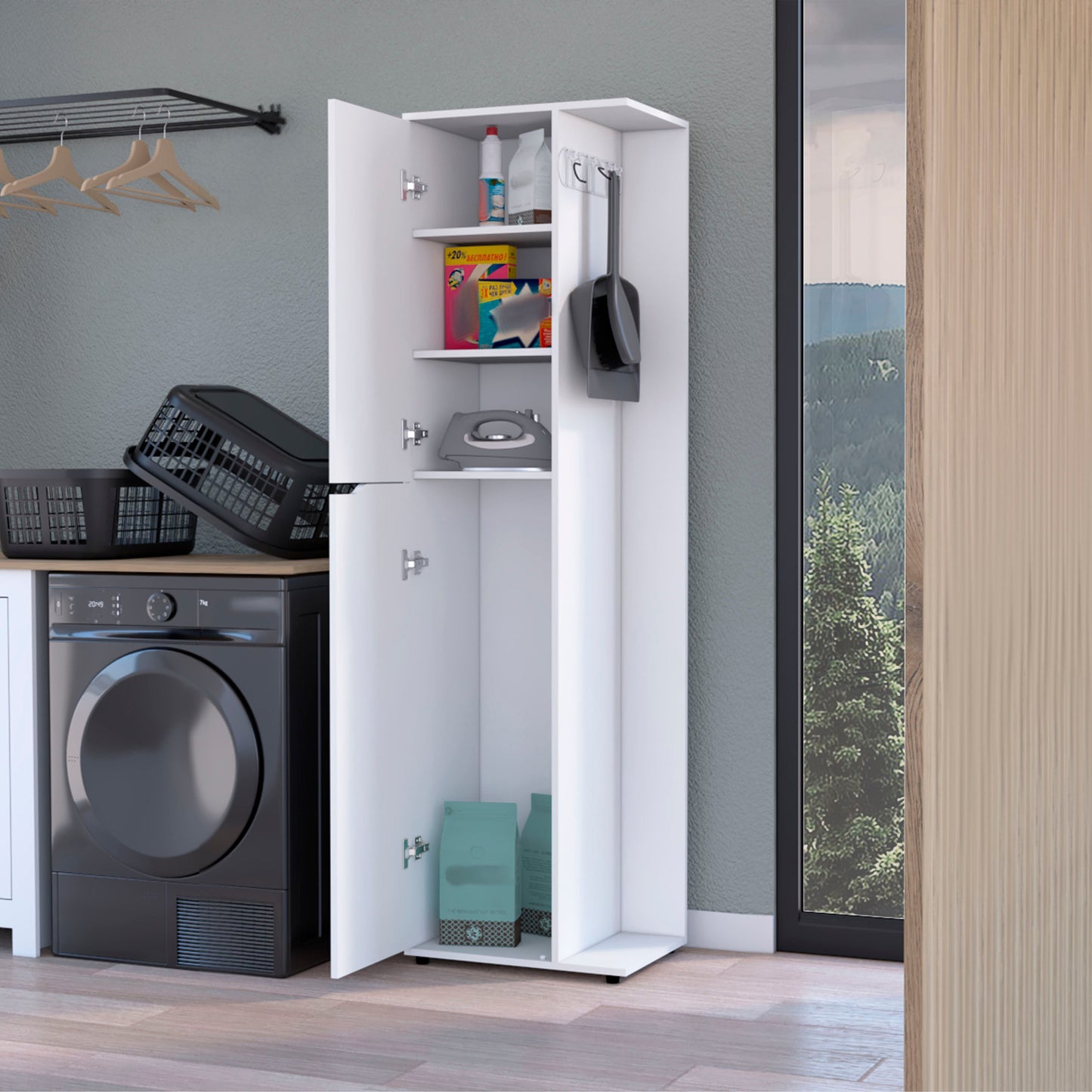 Lily 2-Door Cabinet - White