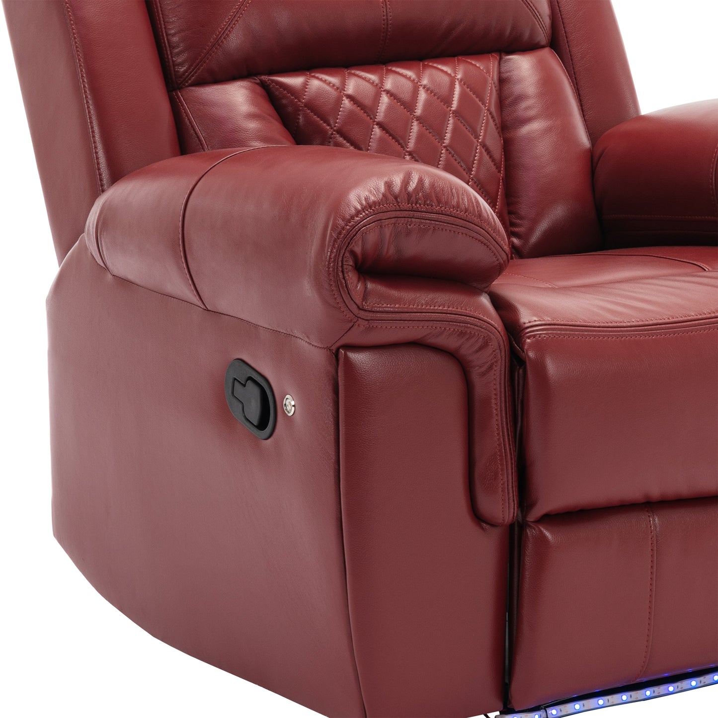 Milo 3 Pieces Recliner Sofa Sets - Red