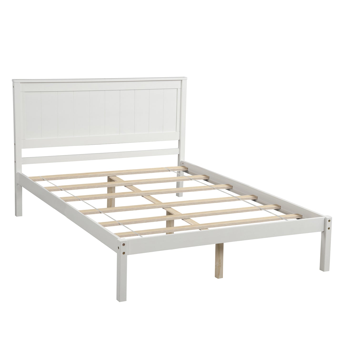 Rhoda Full Size Platform Bed Frame - White