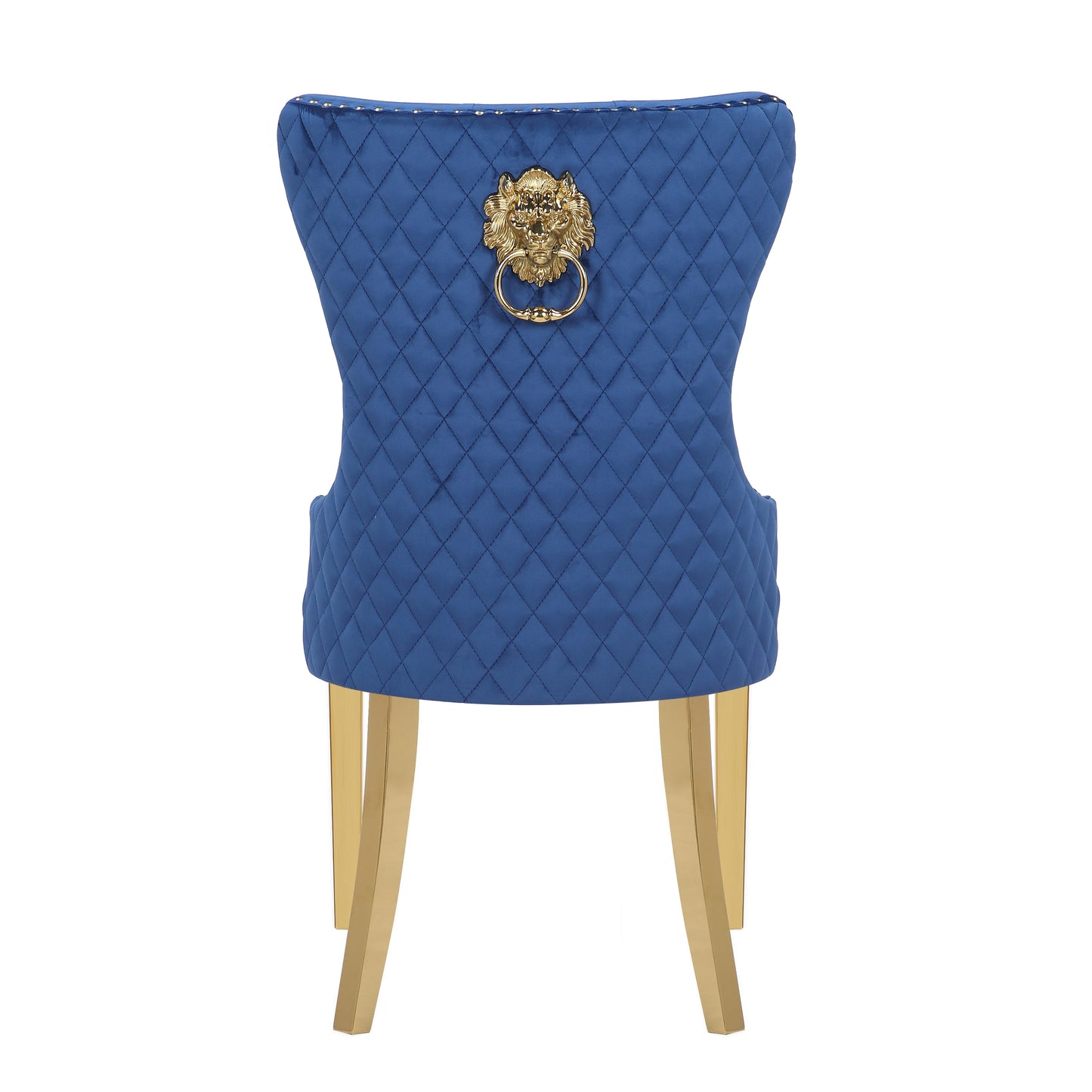 Newton Dining Velvet Chair (Set of 2) - Navy