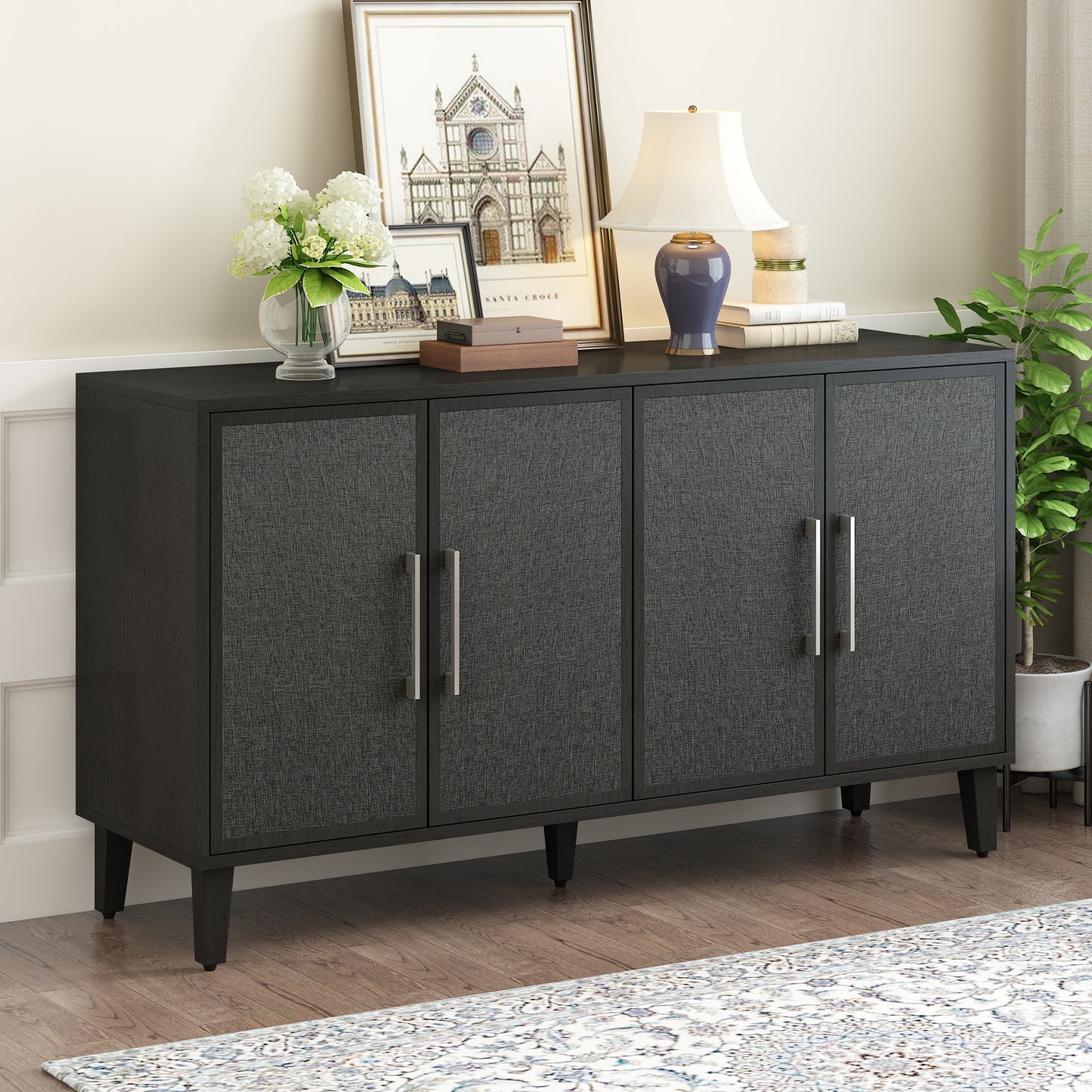 Exie Storage Cabinet - Black