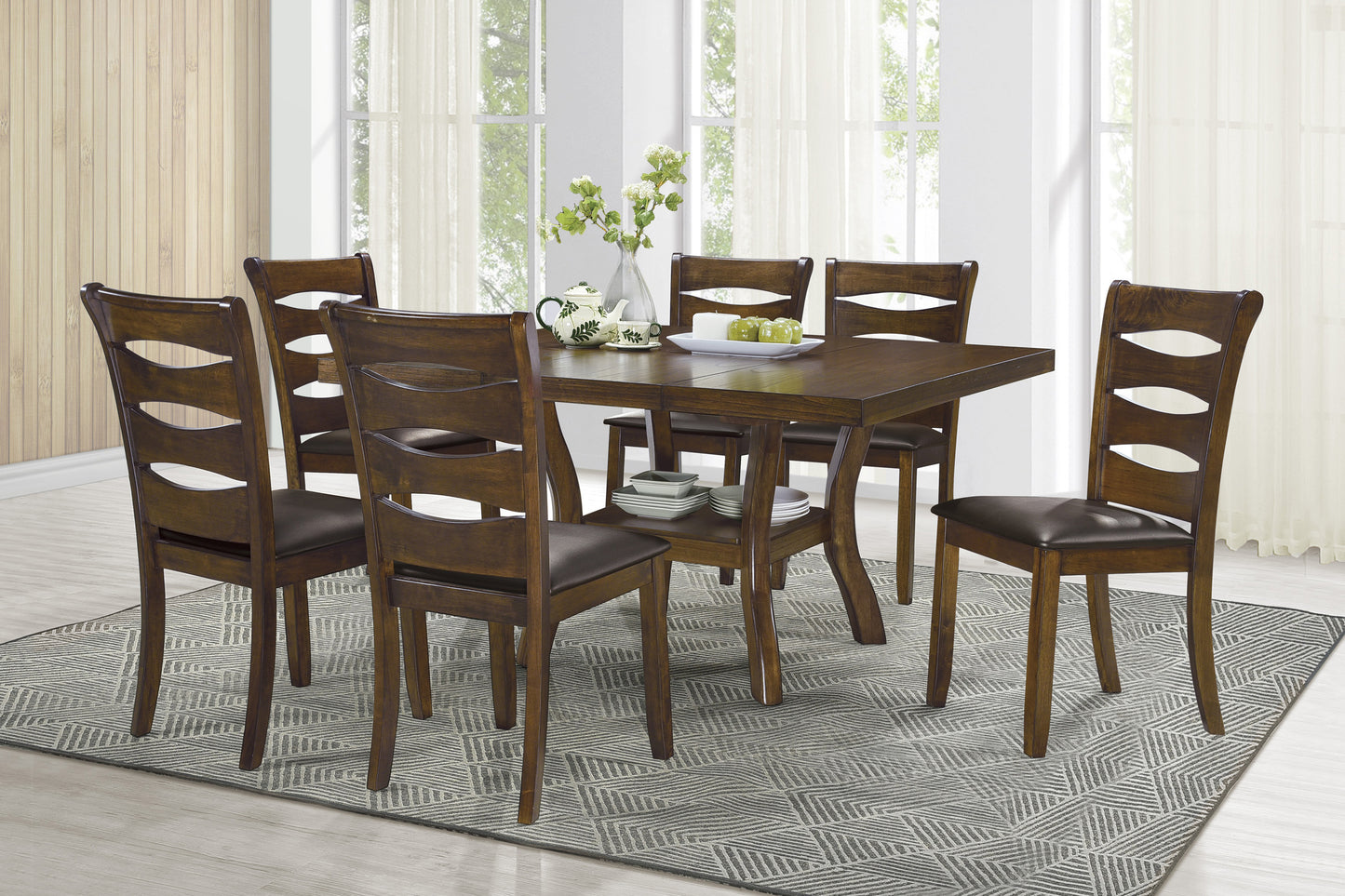 Fabio Dining Chair (Set of 2)- Brown