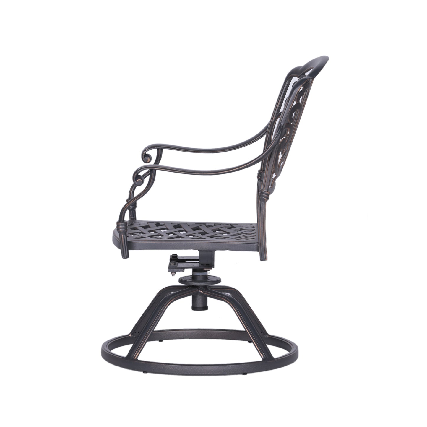 Savanna Patio Outdoor Aluminum Swivel Rocker Chairs (Set of 2) - Desert Sand