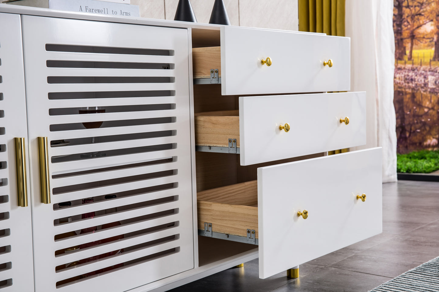 Spacious Haven 4-Drawer Storage Cabinet - White