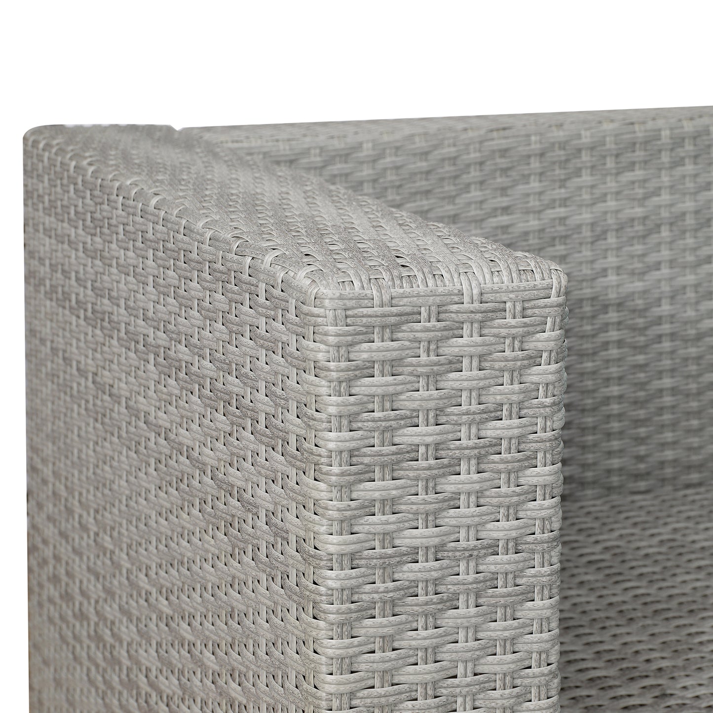 Gallo Patio PE Rattan Wicker Sofa Chair (Set of 2)
