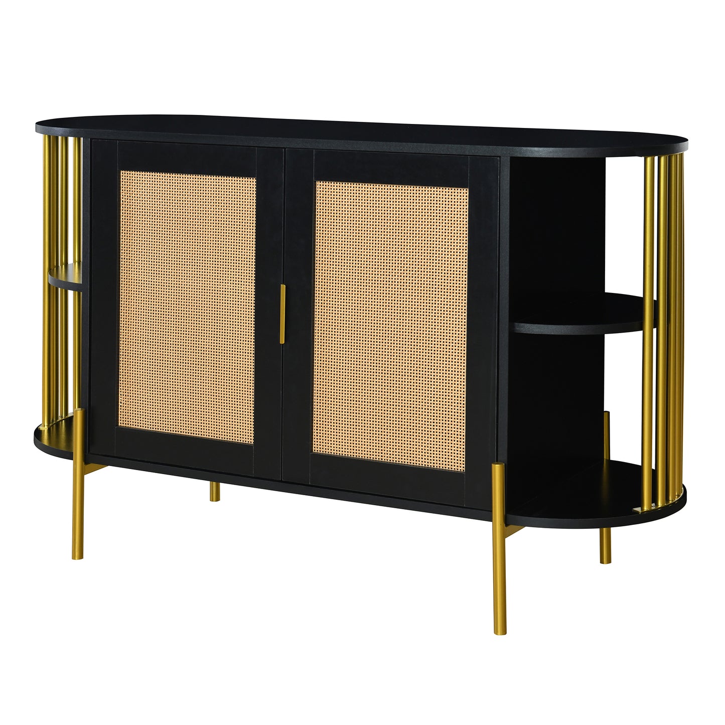 Amari 2- Rattan Door - Black