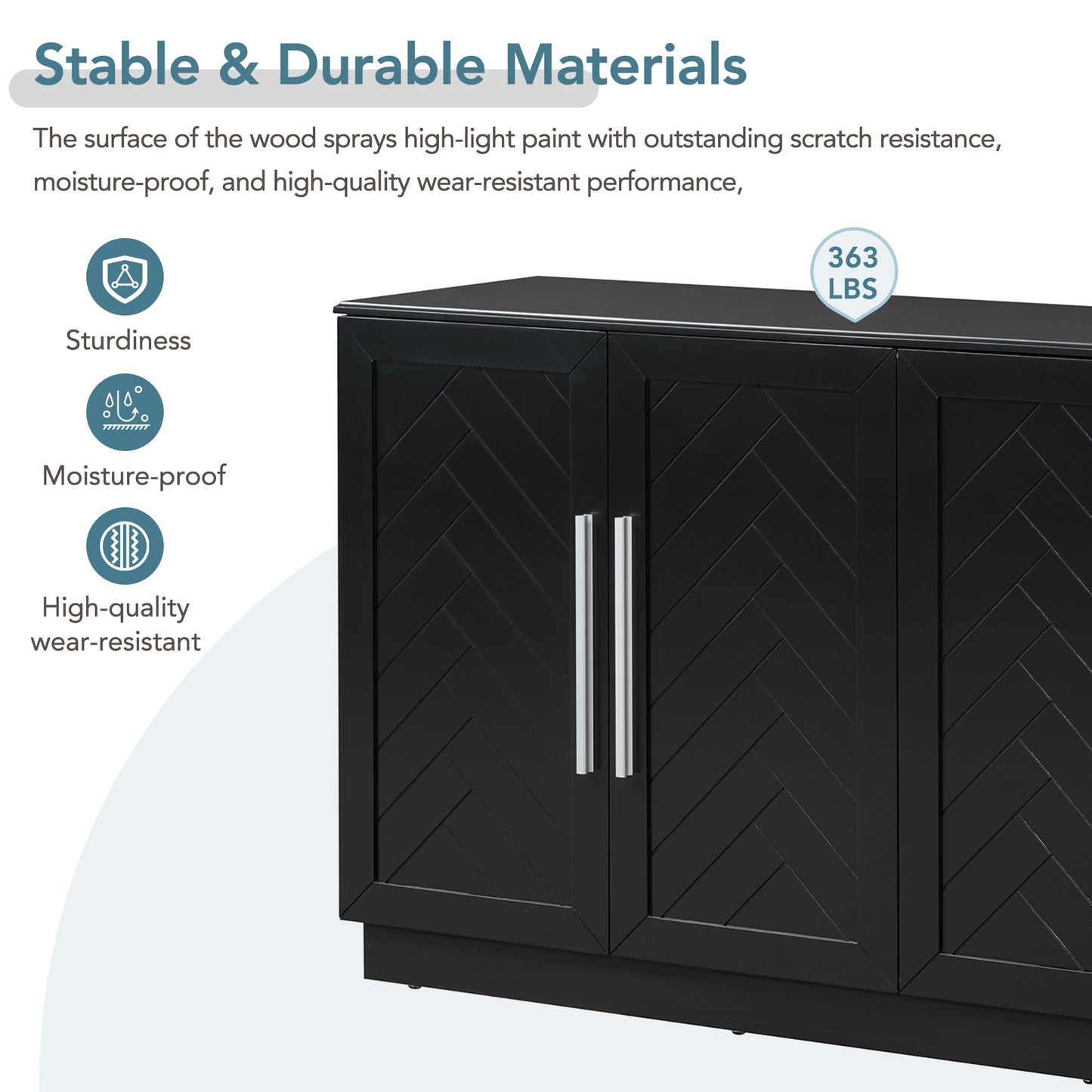 Bara Sideboard Buffet - Black