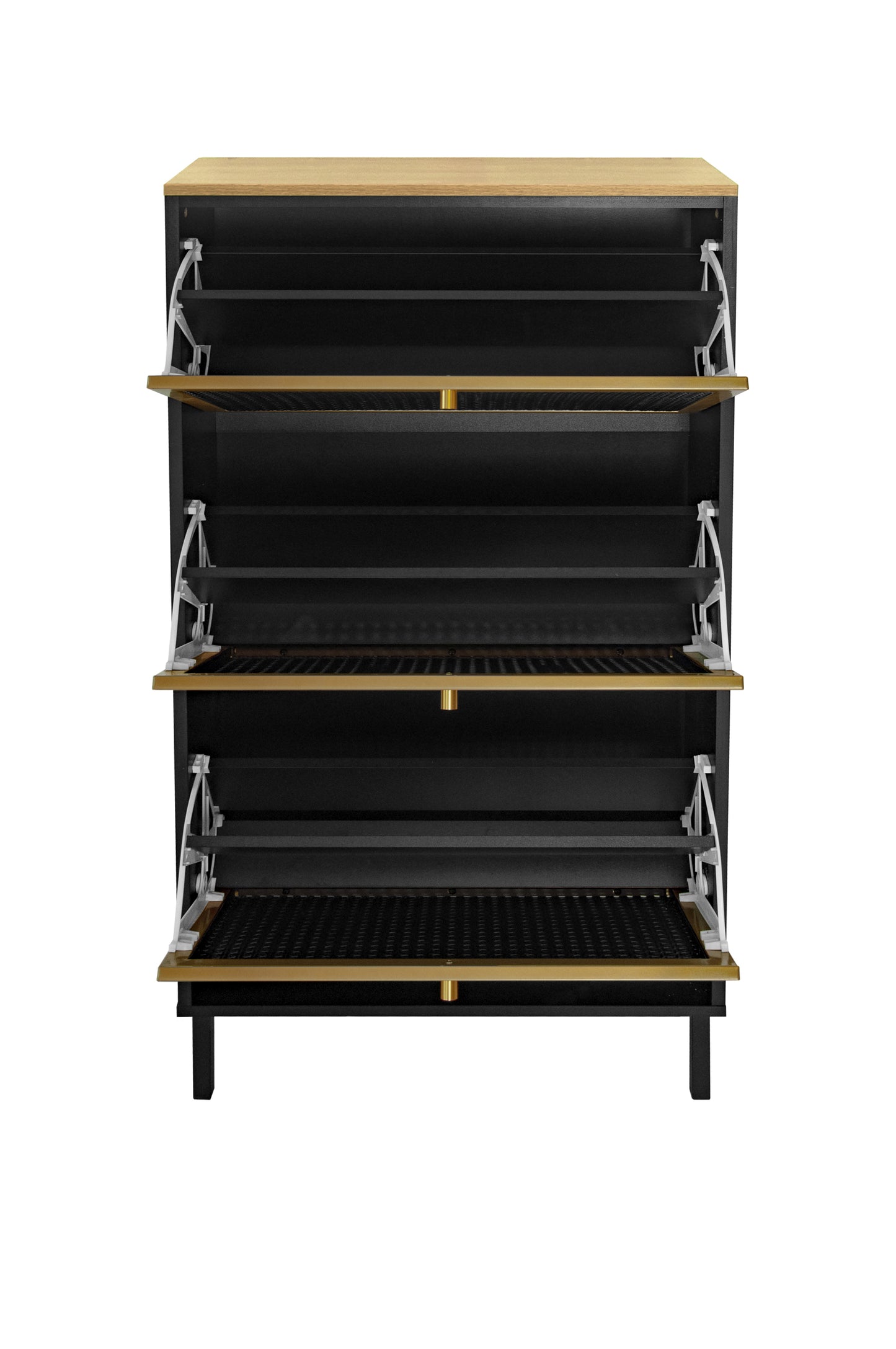 Razo Metal Door Shoe Rack - Black