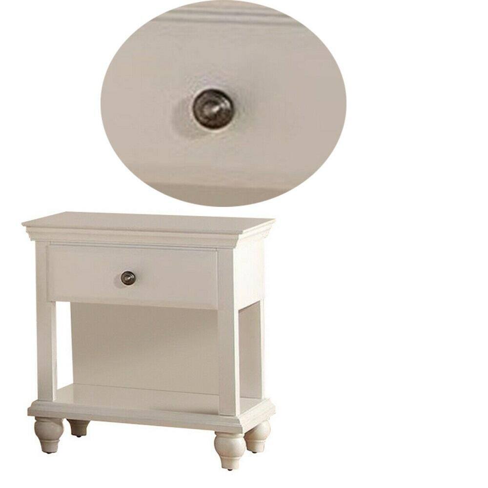 Mido Wooden Nightstand - White