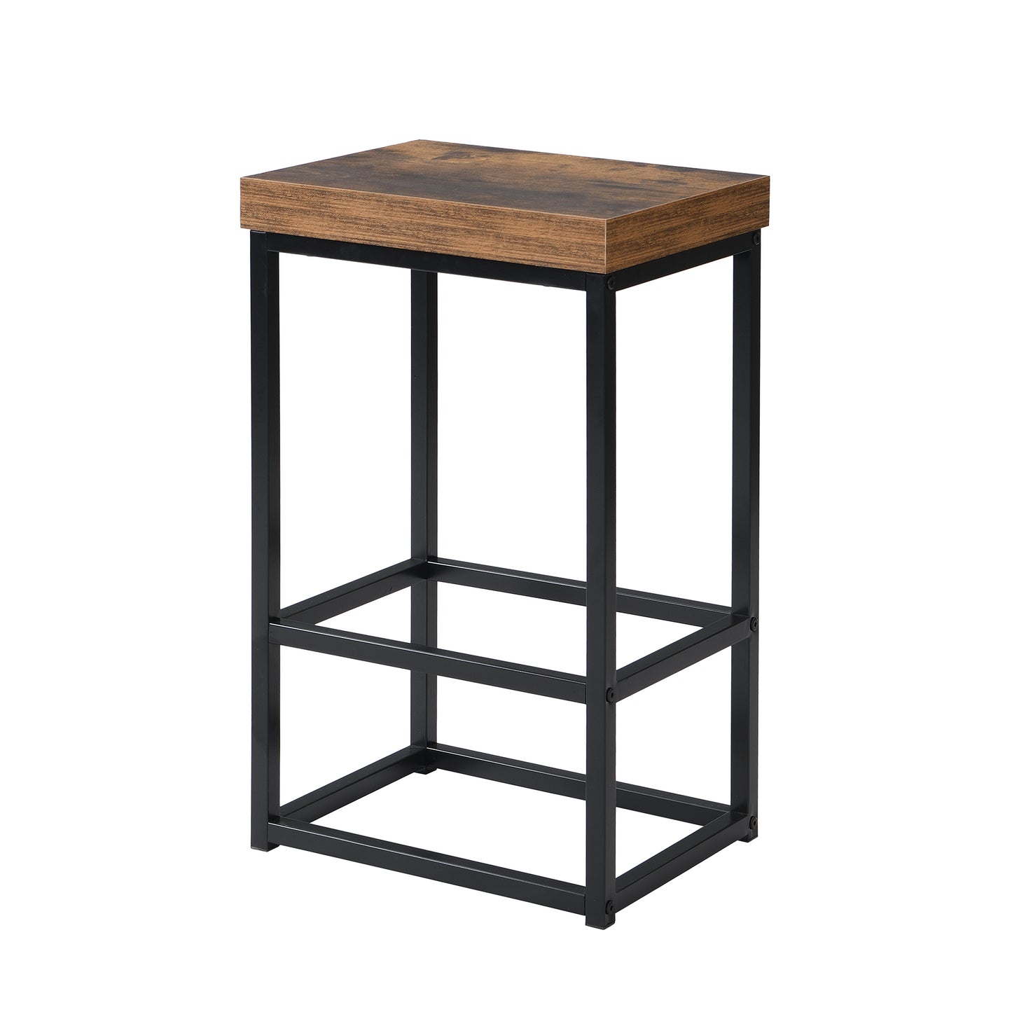 TOPMAX Kitchen Island Set with 2 Seatings - Black