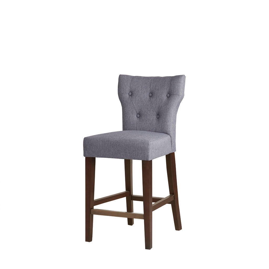 Eliga Tufted Back Counter Stool - Gray