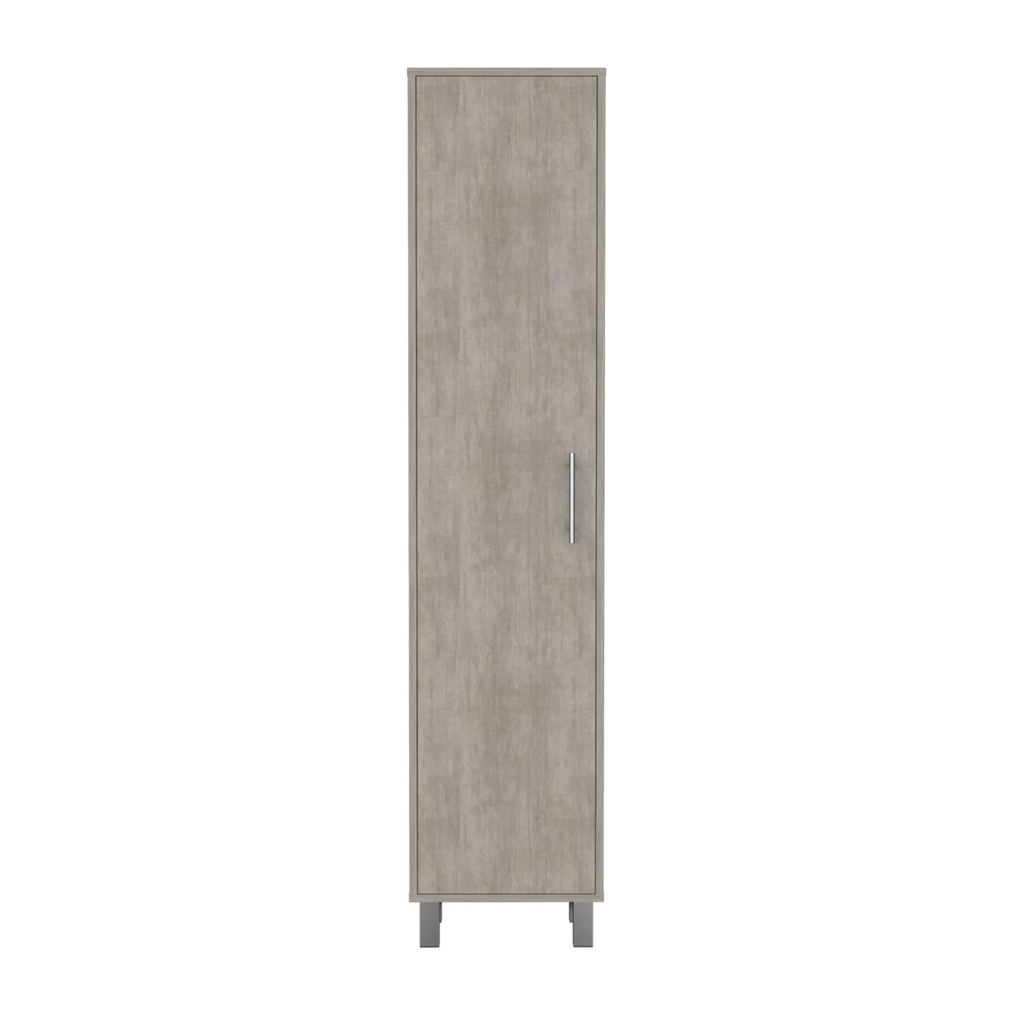 Berna Storage Cabinet With 5-Tier Shelf - Gray