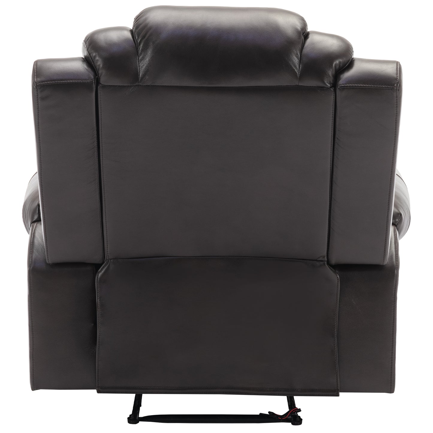 Milo Manual Recliner Chair with LED Light Strip - Brown