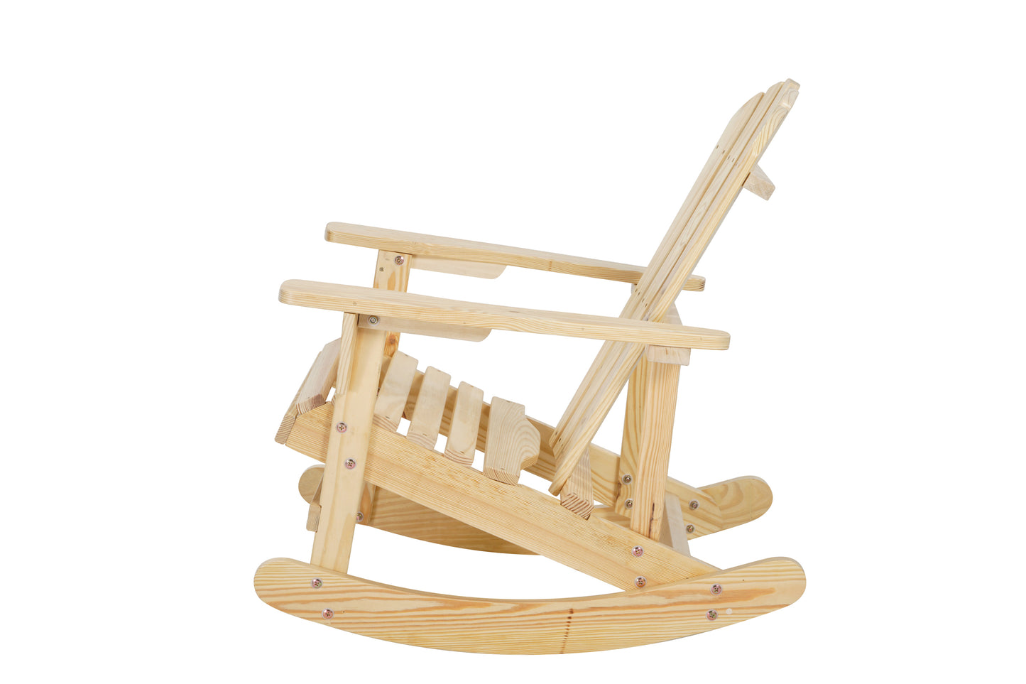 Garvin Adirondack Rocking Chair Solid Wood - Natural