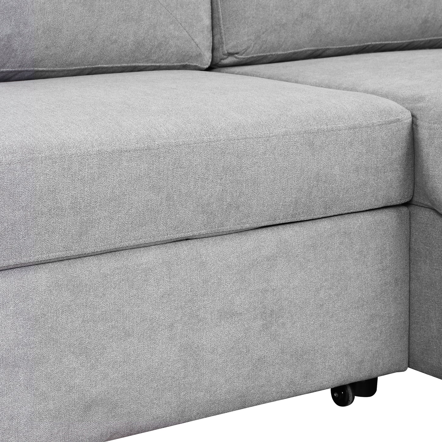 Otto Convertible Sleeper Sofa Bed W Storage - Gray