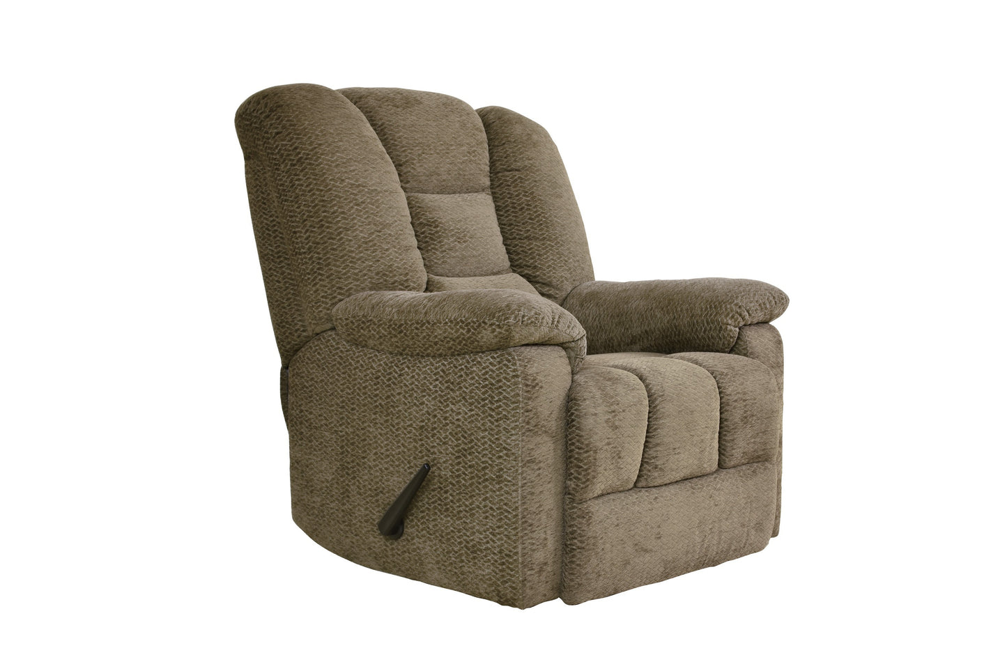 Weston Chenille Fabric Reclining Chair - Brown