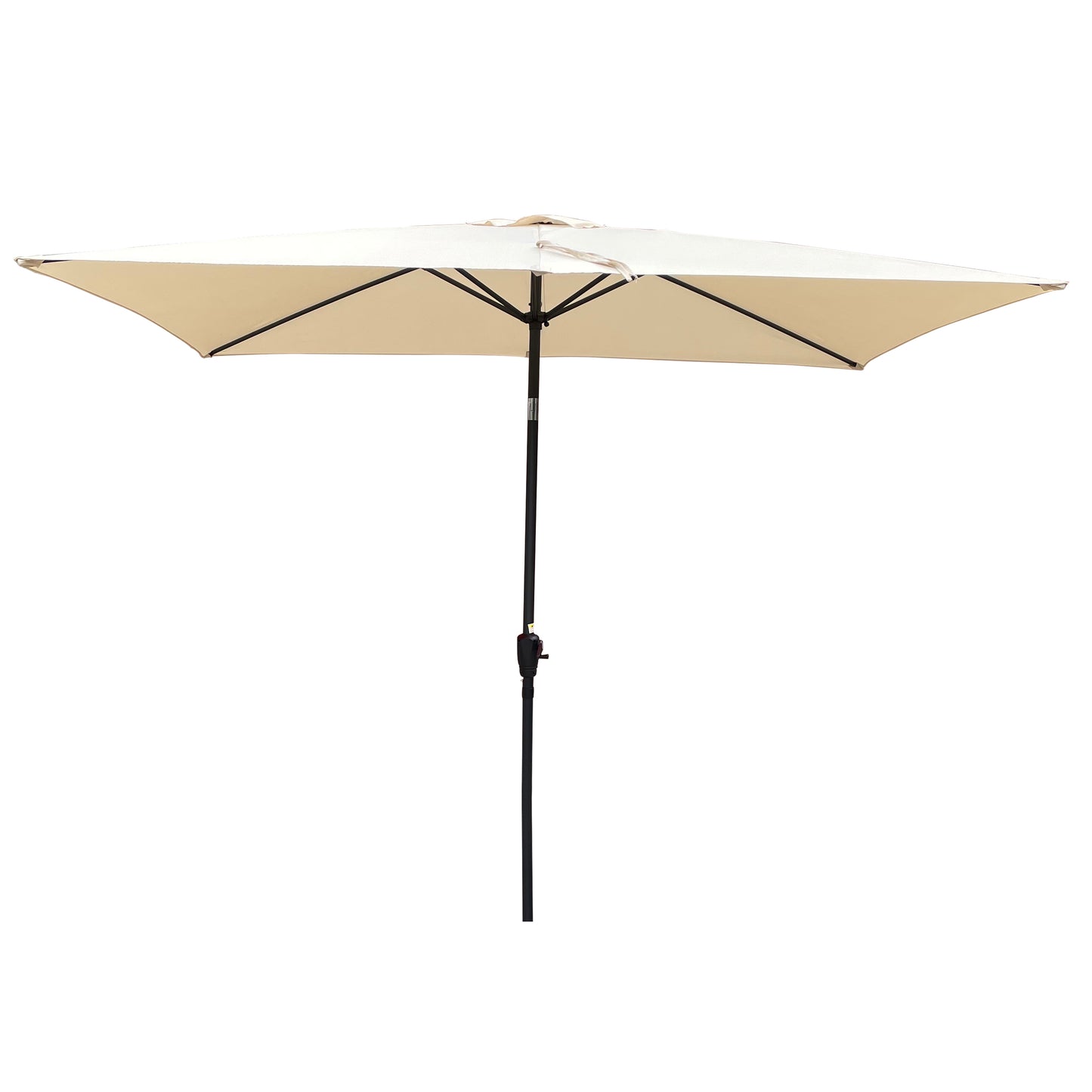 Zane 6 x 9 ft Patio Umbrella with Crank - Tan