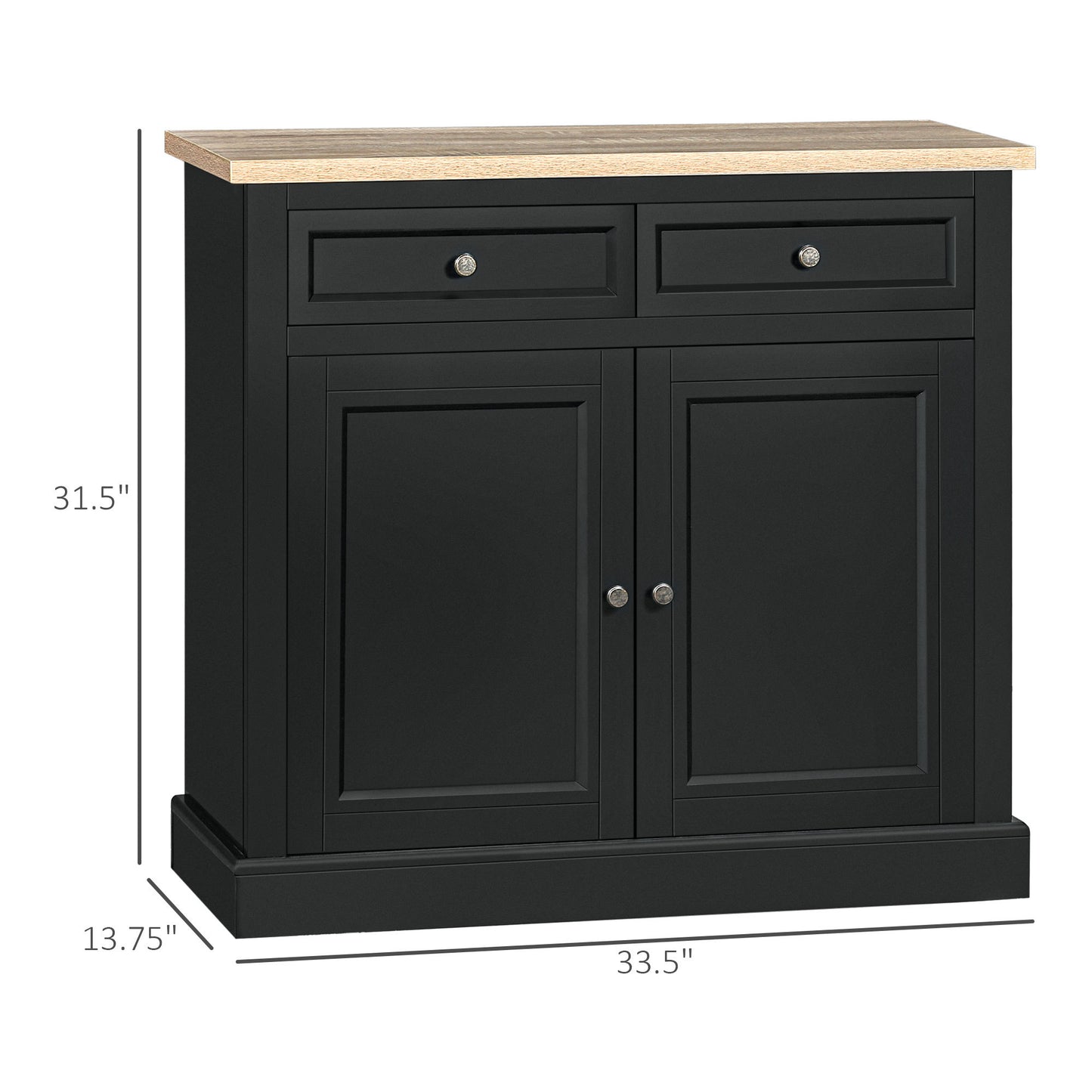 Esco Sideboard Buffet - Black