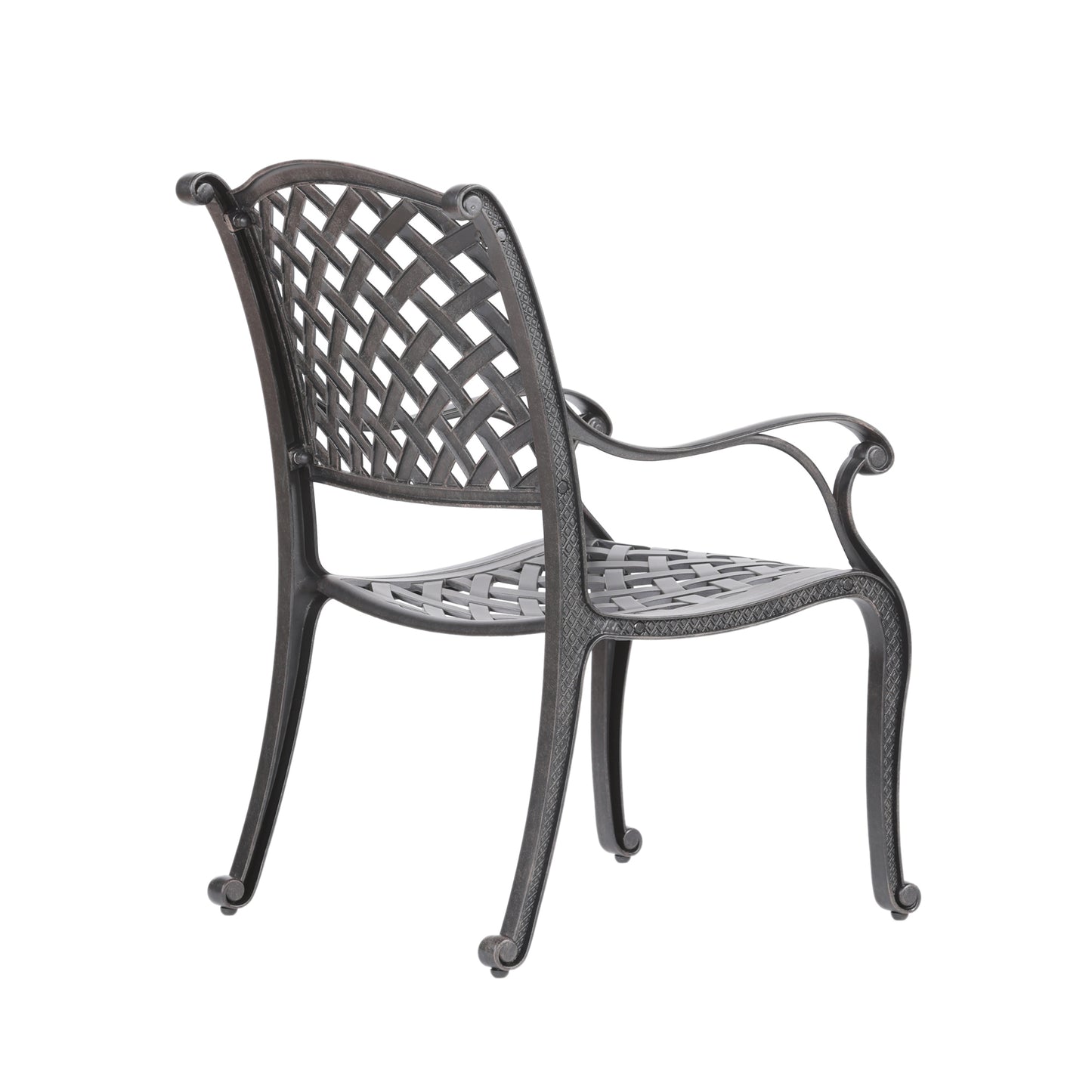 Mico Patio Dining Armchair With Cushion - Brown