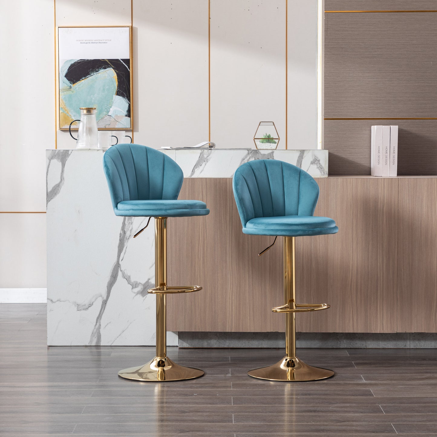 Triumph Bar Stools - Baby Blue Set of 2