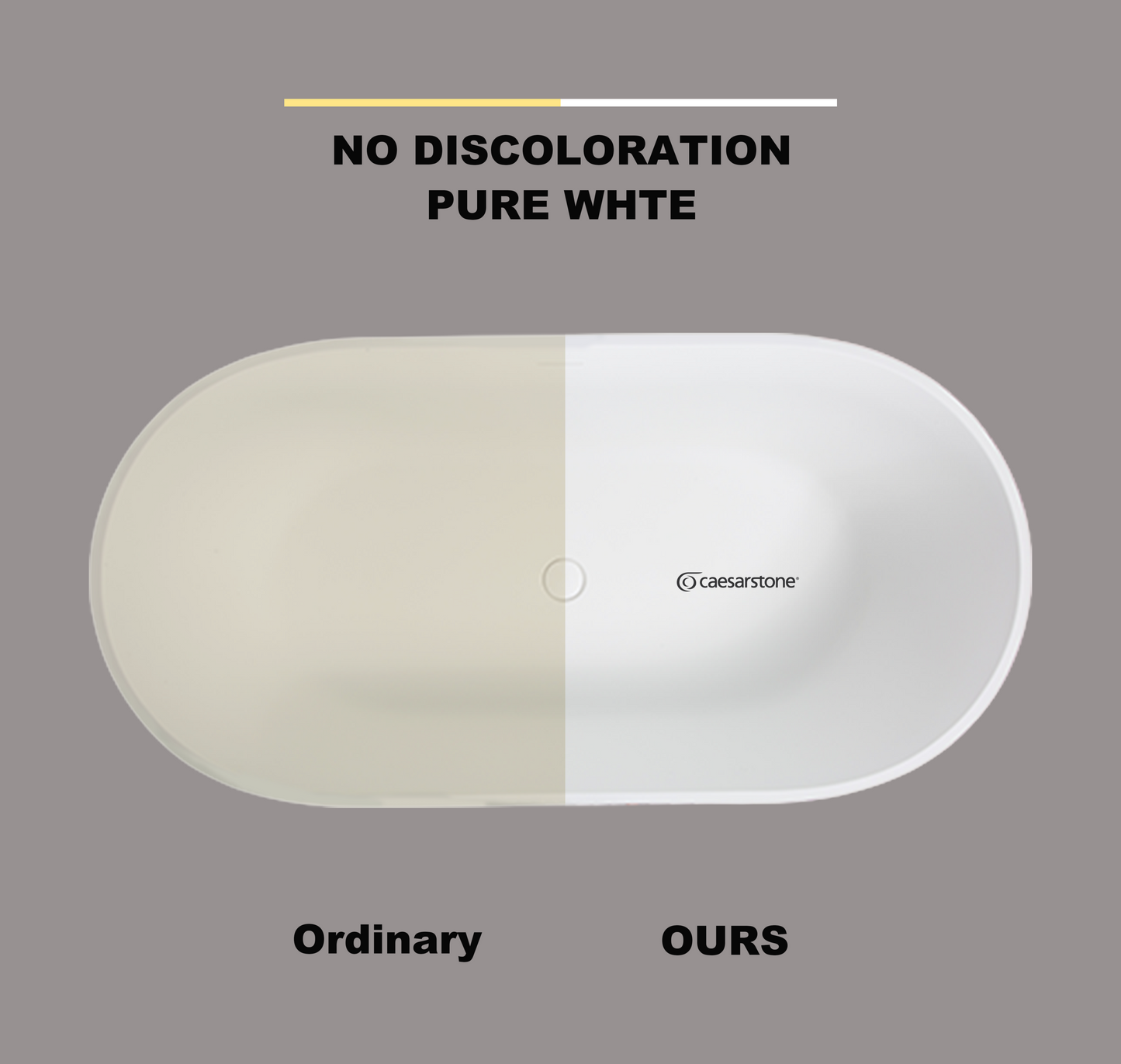 Ivan 59" Solid Surface Freestanding Bathtub - White