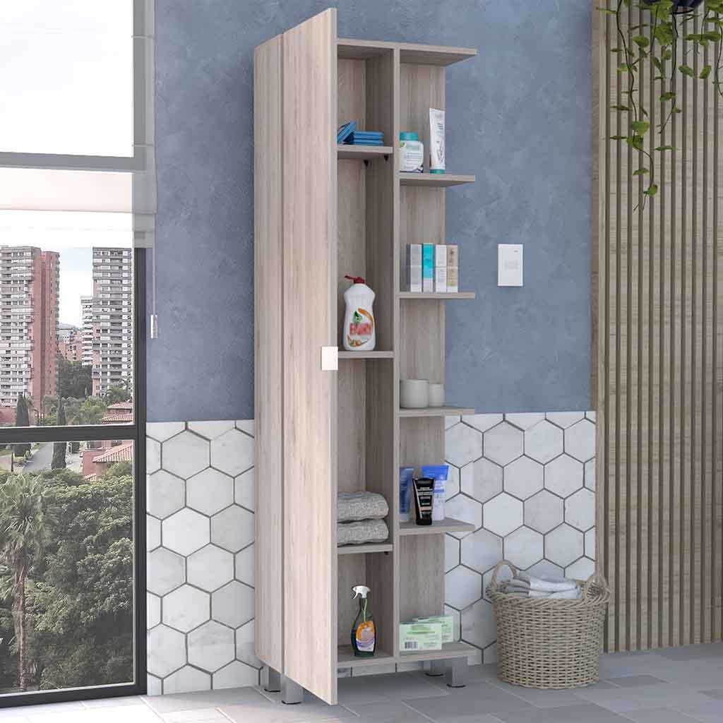 Cio Single Door Cabinet - Light Gray