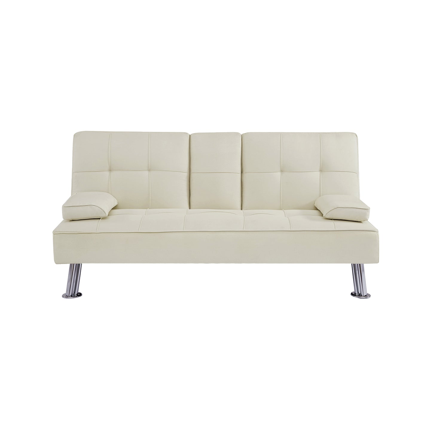 Devo PU Convertible Sofa Bed - Beige