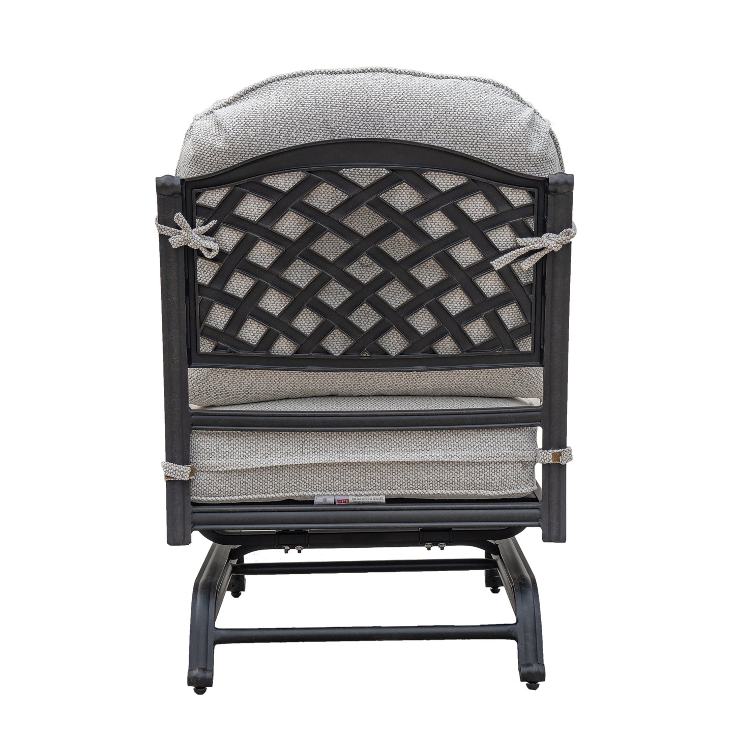 Salina Outdoor Patio Aluminum Motion Club Chairs (Set of 2) - Sandstorm