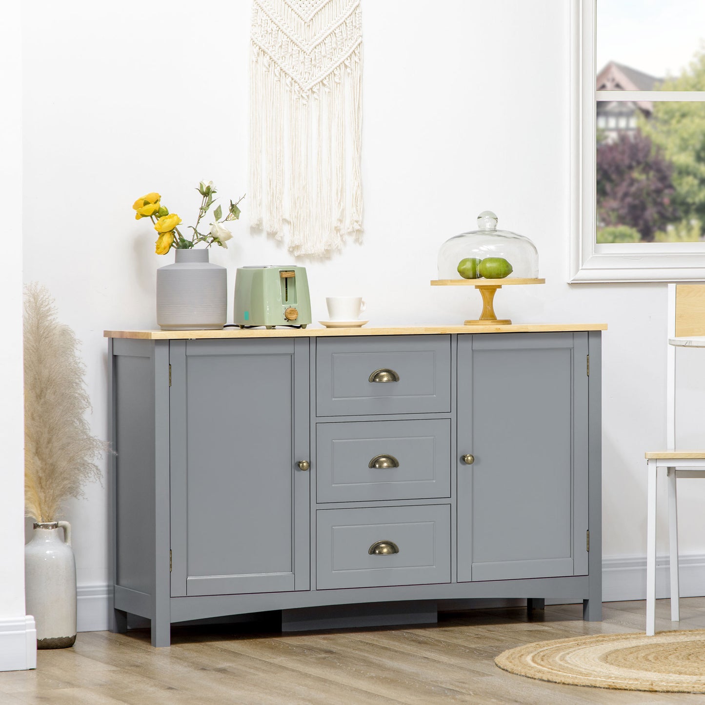 Clara Sideboard Buffet - Gray