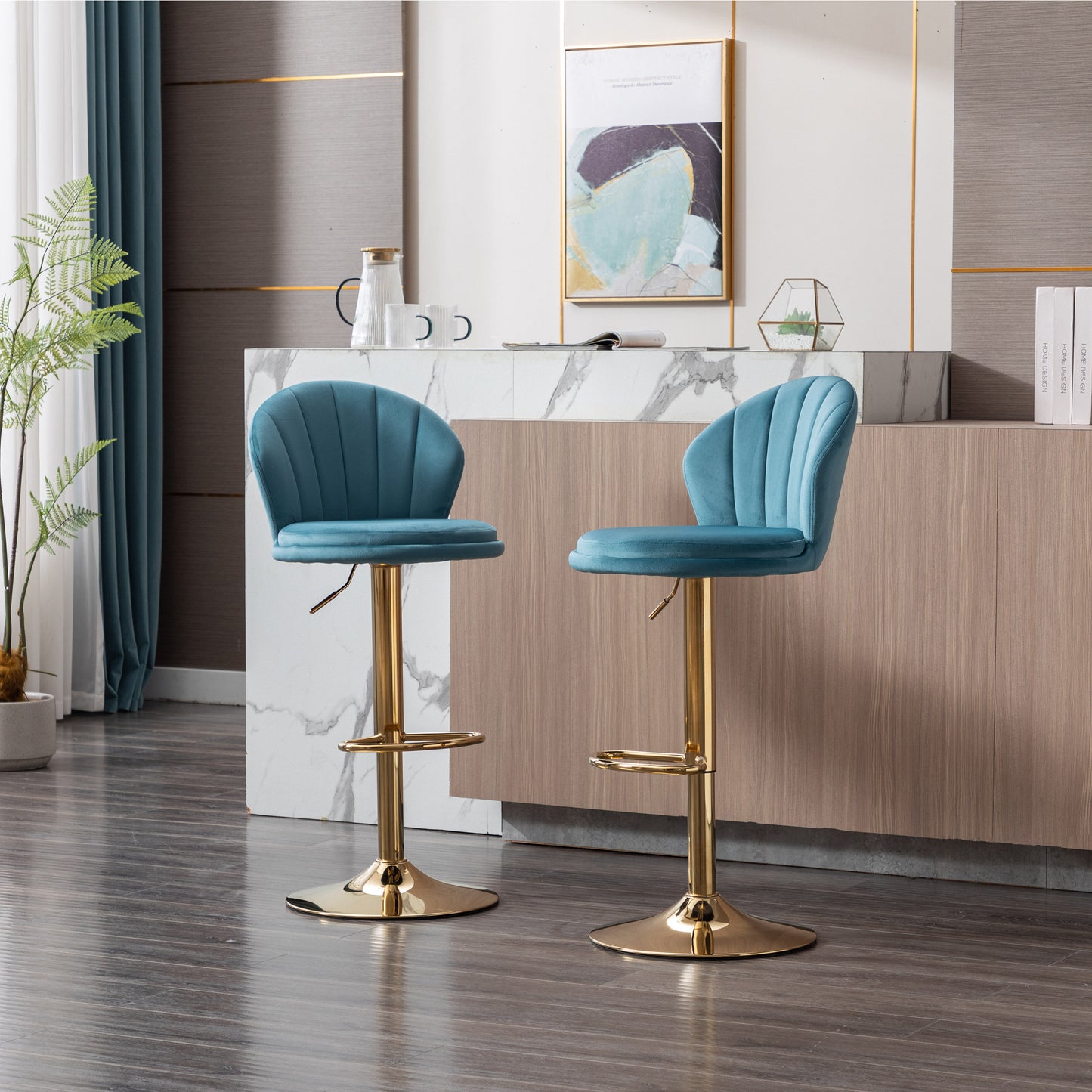 Triumph Bar Stools - Baby Blue Set of 2
