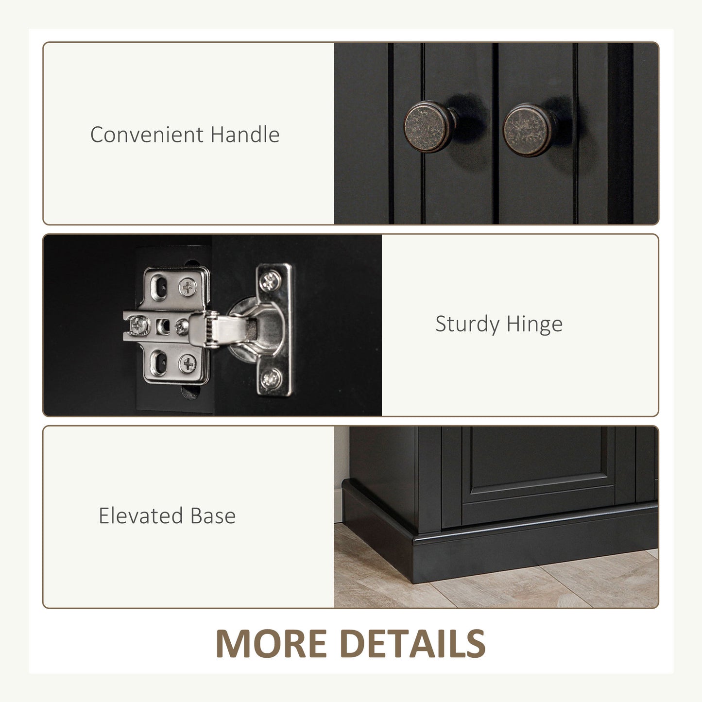 Esco Sideboard Buffet - Black