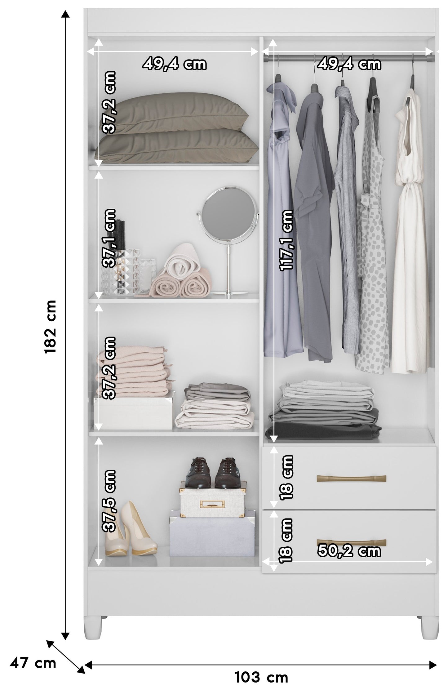 Wardrobe Chile - White