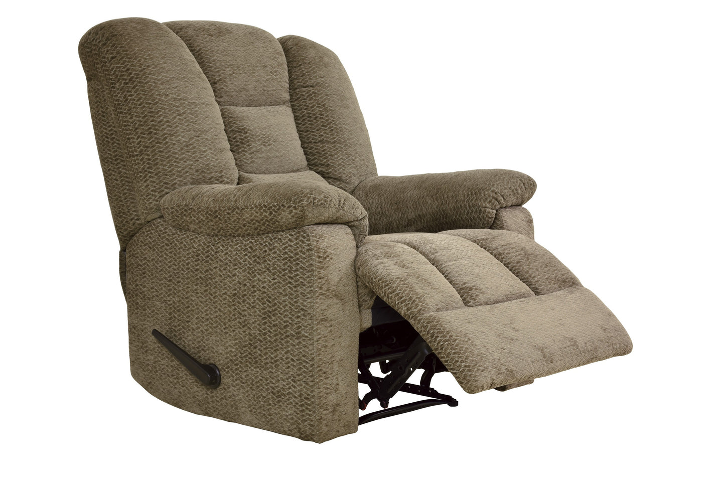 Weston Chenille Fabric Reclining Chair - Brown