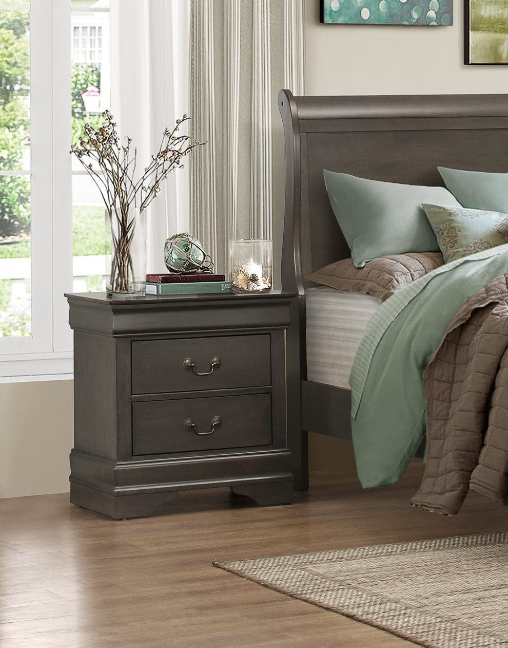 Quaint Nightstand - Gray