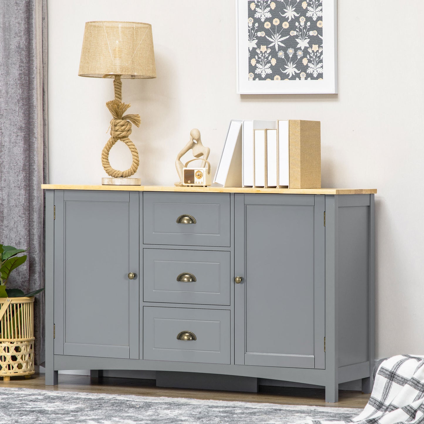Clara Sideboard Buffet - Gray