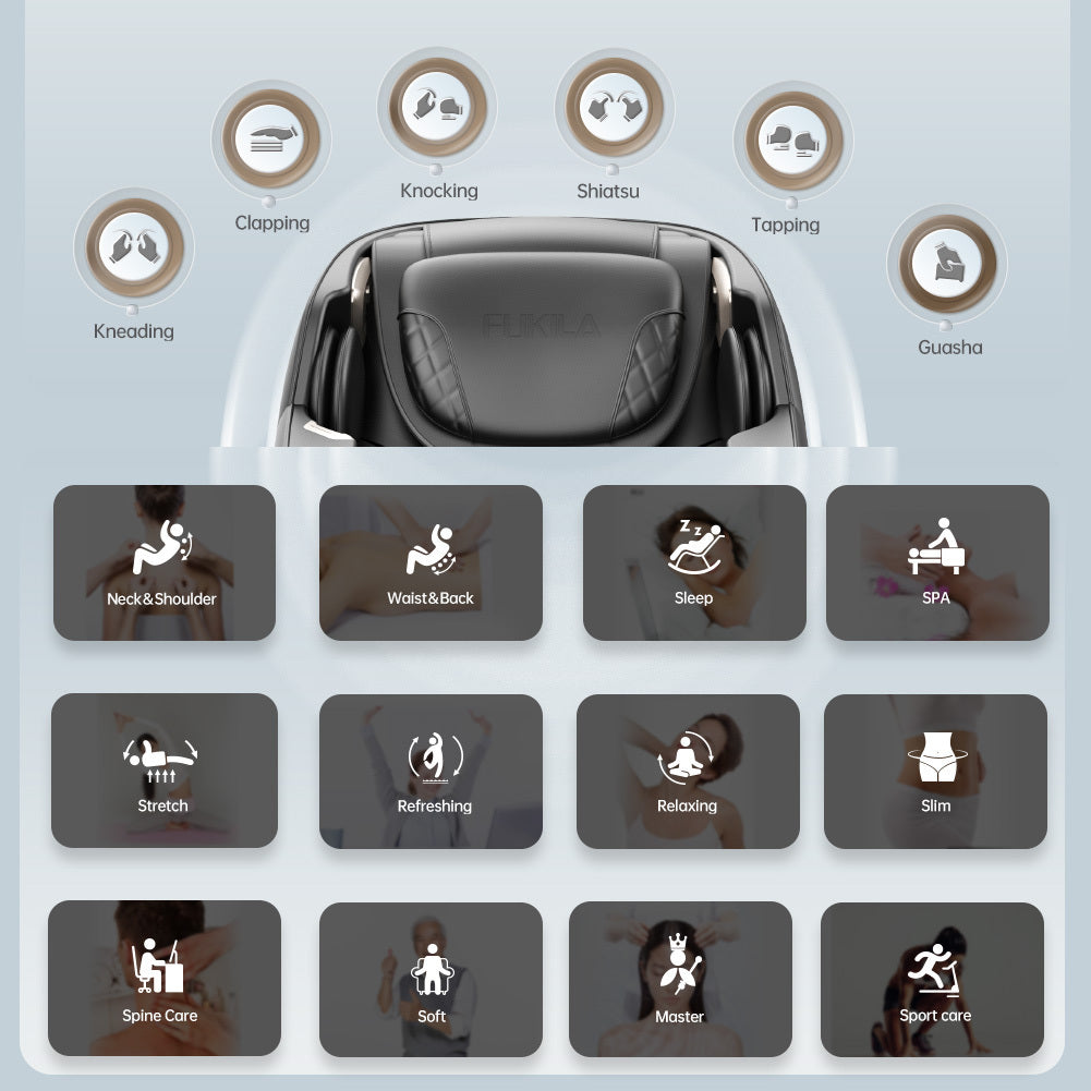 Xara Zero Gravity Full Body Massage Recliner with Bluetooth Speaker