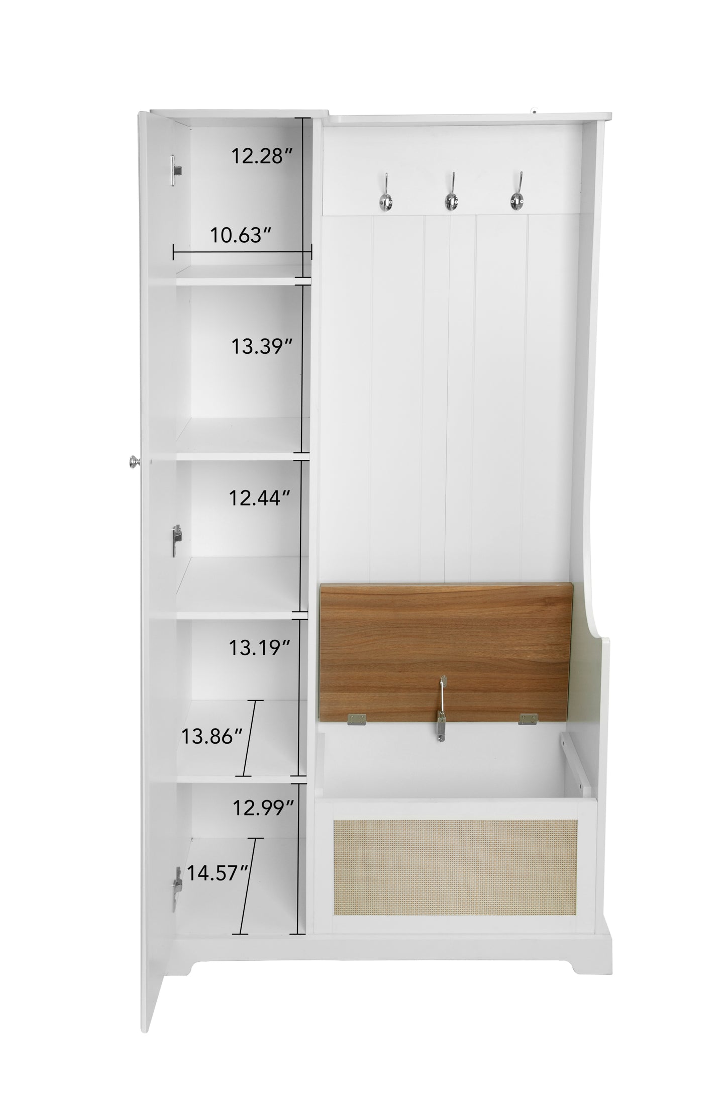 Tero 1 Door Closet - White