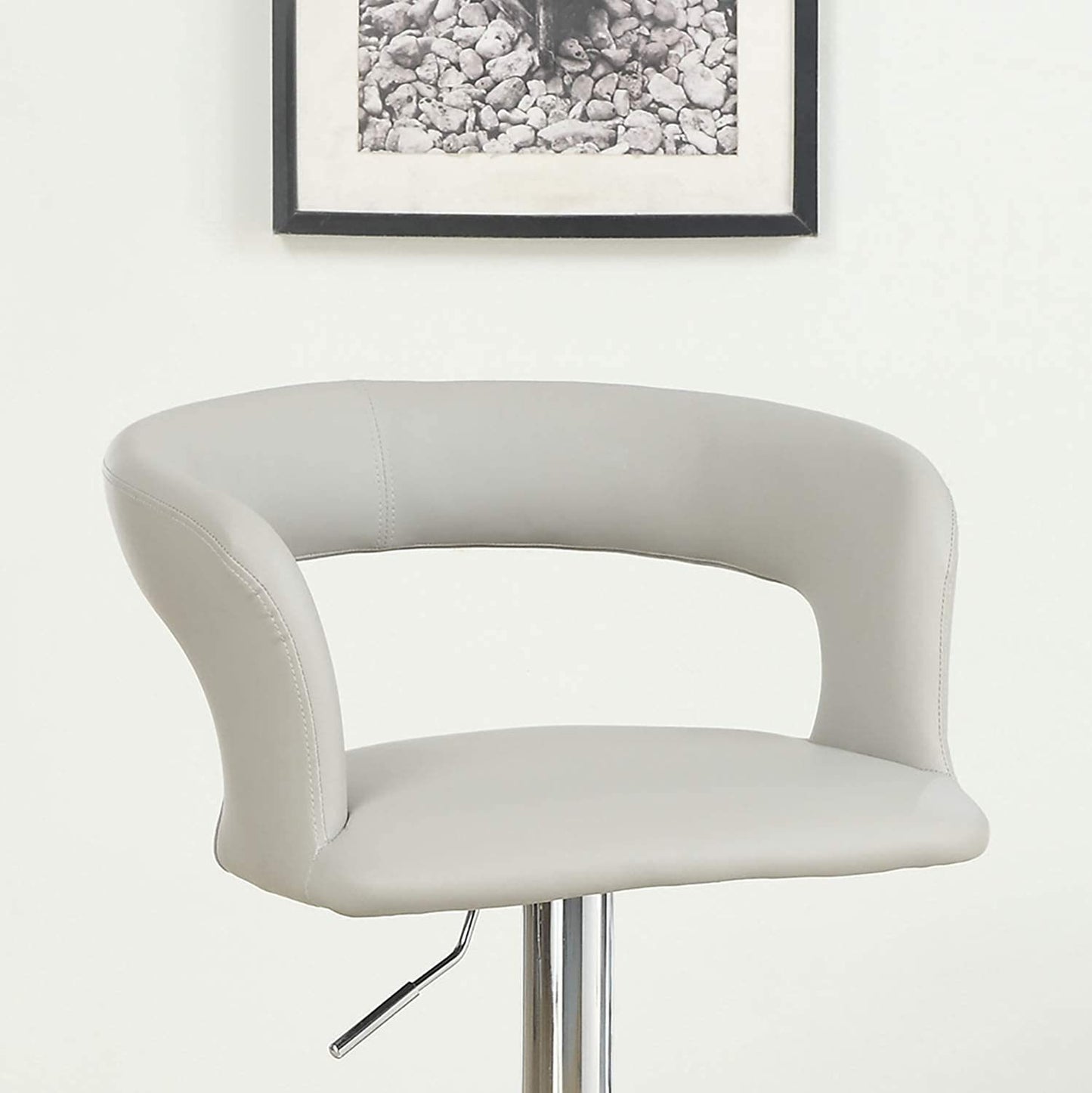 Enox Adjustable Heigh Bar Stool - White Set of 2