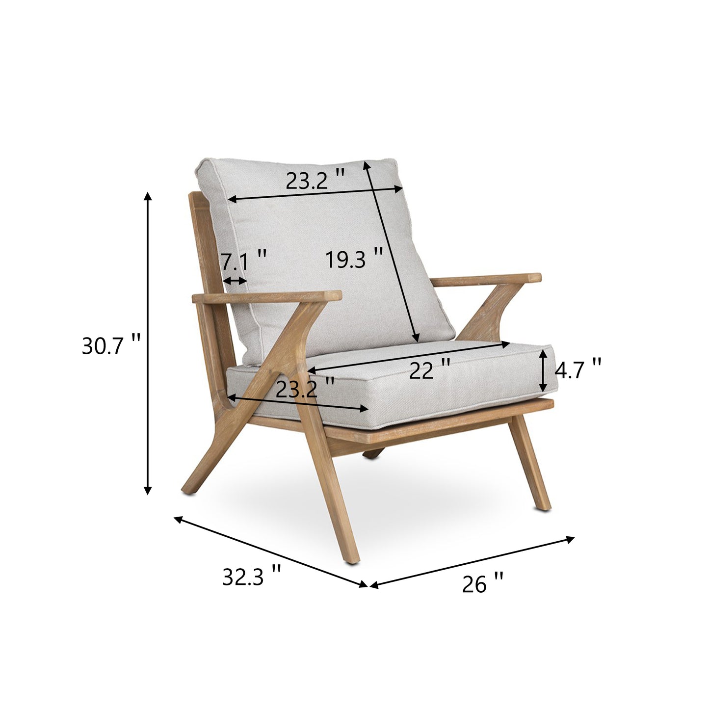Ralph Patio Acacia Wood Chairs