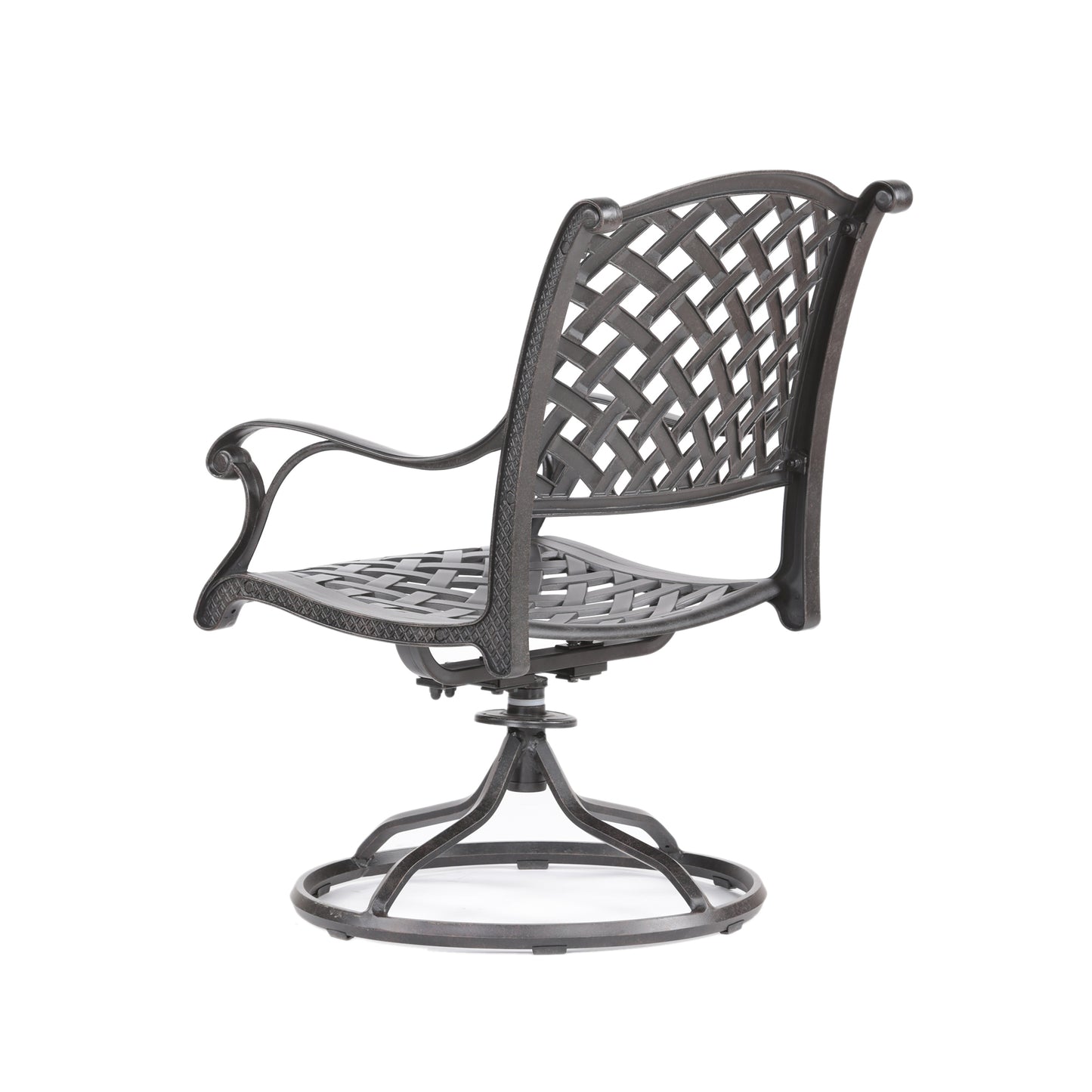 Mico Patio Dining Armchair With Cushion (Set of 2) - Navy Blue