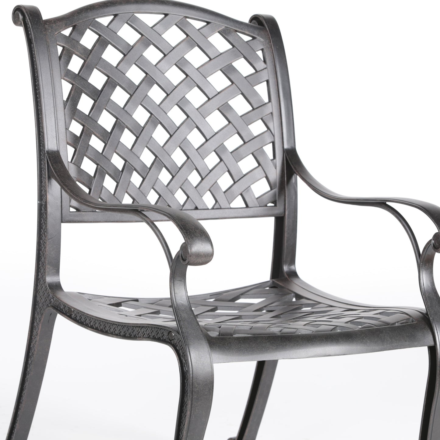 Mico Patio Dining Armchair With Cushion - Brown