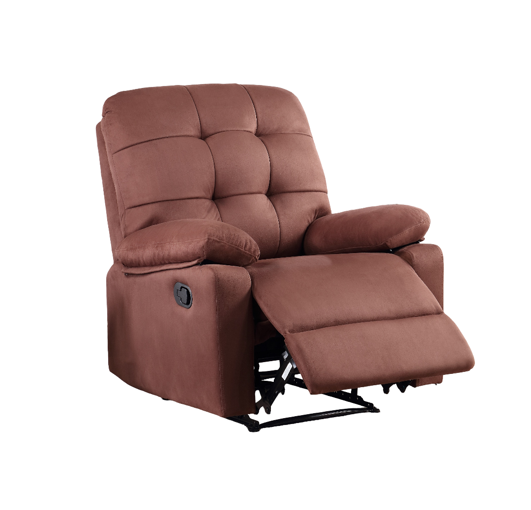 Debi Plush Microfiber Motion Recliner Chair - Chocolate