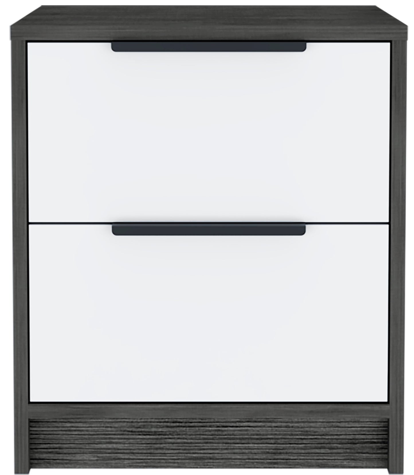 Kaia Nightstand Metal Handle - Oak / White